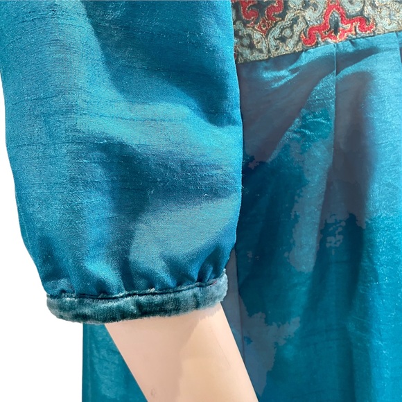 Tracy Porter Brocade Sateen Bohemian Kimono Jacket - Picture 8 of 11